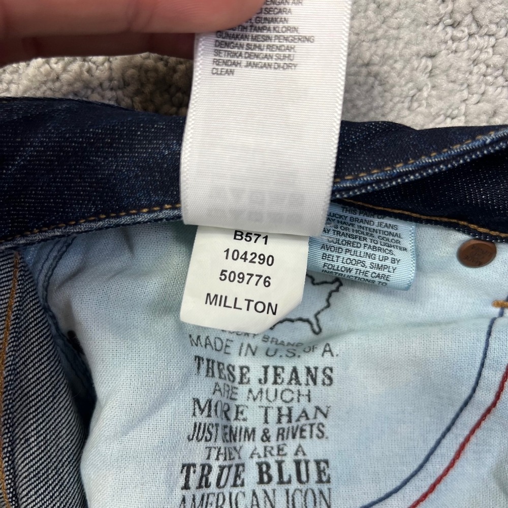 Lucky Brand Lolita Bootcut Jeans 6/28 White Oak Cone Denim Selvedge Made in USA - Picture 9 of 16